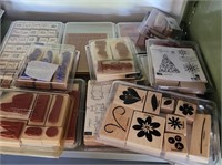 Large Lot of Wooden Scrap Booking Stamps
