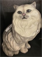 Large Ceramic Cat Figure.
