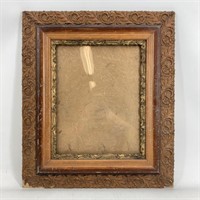 Vintage Picture Frame With Glass Pane