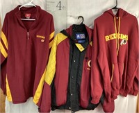 Redskins Jacket And Two Sweatshirts
