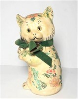 Cat Statue with Transfer Design