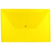 JAM Plastic Envelopes with Snap Closure, 12 Pack