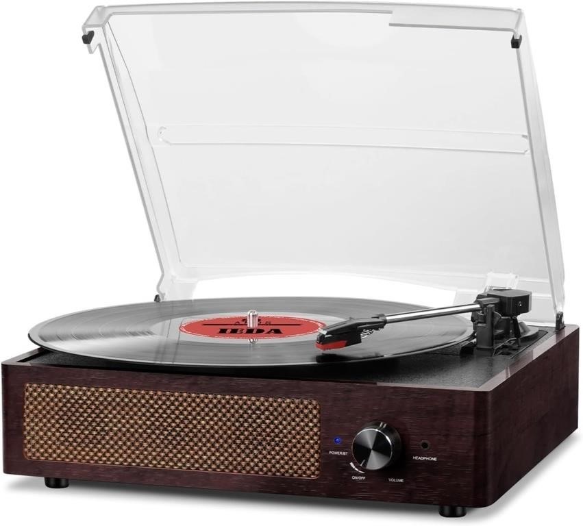 Record Player Turntable with Built-in Bluetooth