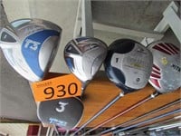 11 Assorted Golf Clubs, Ladies and Mens