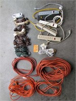 Assorted Extension Cords, Power Strips