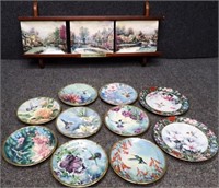 Hummingbird & Thomas Kinkade Porcelain Plates