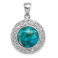 Sterling Silver Turquoise Pendant