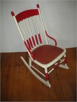 Antique Painted Rocking Chair  37 Inches Tall