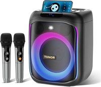 TONOR Karaoke Machine  Bluetooth  2 Mics
