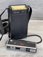 VINTAGE MINOLTA 450E CAMERA & VIVITAR BATTERY CASE