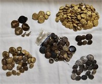 Assortment of Military Buttons