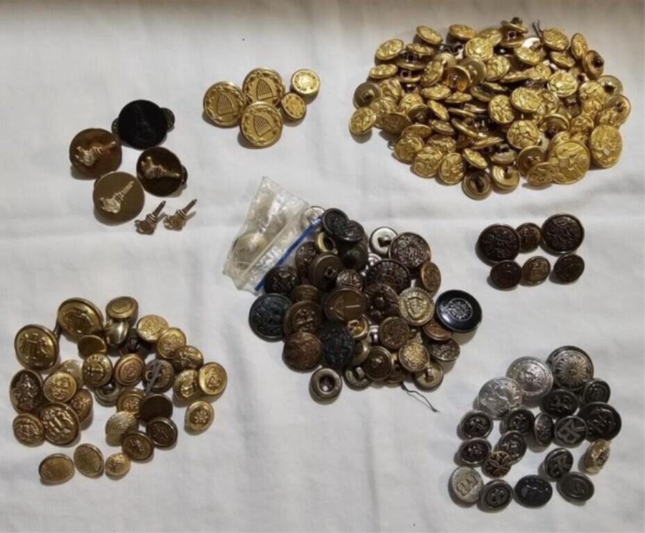 Assortment of Military Buttons