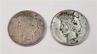 1922-D & 1922-S Peace Dollars