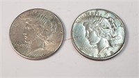 1926-S & 1928-S Peace Dollars