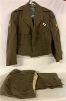 MILITARY WOOL JACKET AND PANTS