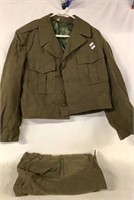 MILITARY WOOL JACKET AND PANTS