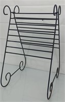 Vintage wrought iron magazine rack