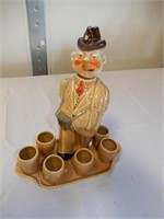 GERMANY DECANTER AND SHOT GLASSES