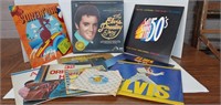 Lot of 10 albums and 2 forty fives.  Elvis,
