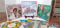 Lot of 9 Vintage albums, 8 are Christmas and 1 is