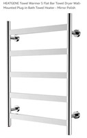 NEW 5 Flat Bar Towel Warmer, Wall-Mounted