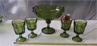 Depression Glass Large Indiana Green Glass