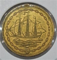 Panama Sailing Ship Coin