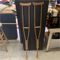 Vintage Wooden Crutches