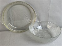 Pyrex Pie Plate And Serving Bowl