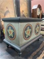 Contemporary Paint Decorated Miniature Chest