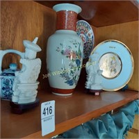 Oriental  Asian Plates Figures, Vases