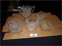 Assorted Glassware - (1) Marked Crystal
