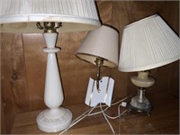 VTG  Round Urn Marble & Gilded Metal Table Lamp