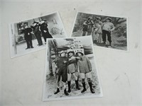 Lot of 3 Special Edition Three Stooges Set Photos