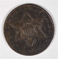 1856 THREE CENT SILVER VF SCRATCHES