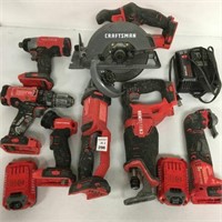 FINAL SALE CRAFTSMAN ASSORTED TOOLS WITH STAIN