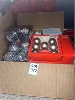 Box of Christmas Ornaments