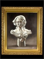 Bust of a Woman, Oil on Canvas