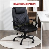 ESTRUCO Leather Office Chair  Ergonomic grey