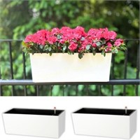LaLaGreen Rail Planter 20in  2 Pack