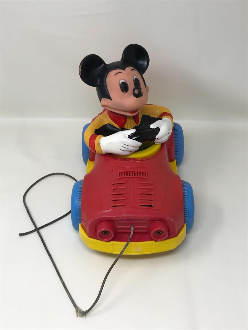 Walt Disney 1973  Mickey Mouse Car Pull Toy