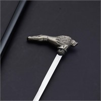 CN-113 DAMASCUS STEEL SWORD WITH LION HANDLE