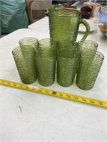 Pitcher and Tumblers