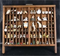 Printers Tray Shadow Box With Miniatures