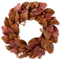 Linden Street Wreath Red Magnolia