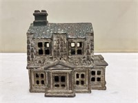 Antique Cast Metal House still bank