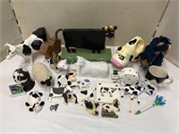 Cow Butter Dish, Pull Toy, Cup w/utters and more