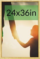 24x36 Picture Frame, Gold Poster Frame, Bamboo