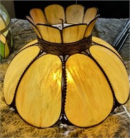 Tiffany Style Antique Stained Glass Chandelier