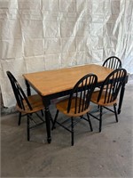 Oak Cottage Kitchen Table w/ 4 Chairs